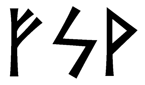 fsv - Напиши имя  FSV рунами  - ᚠᛋ - Значение и характер имени  FSV -