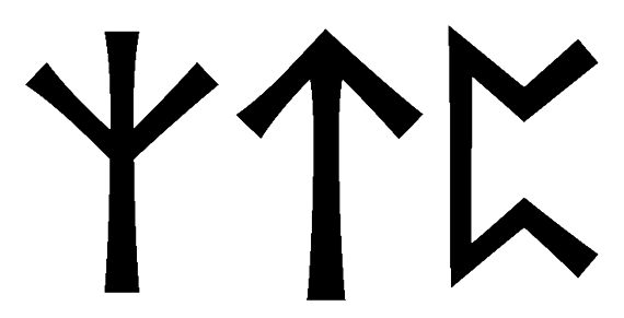 ztp - Напиши имя  ZTP рунами  - ᛉᛏᛈ - Значение и характер имени  ZTP - 