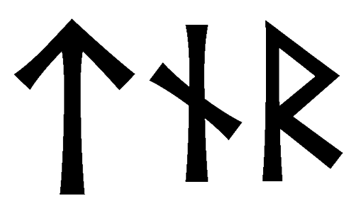 tnr - Напиши имя TNR рунами - ᛏᚾᚱ - Значение и характер имени TNR -