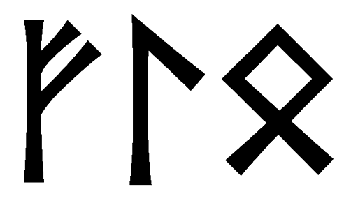 flo - Напиши имя  FLO рунами  - ᚠᛚᛟ - Значение и характер имени  FLO -