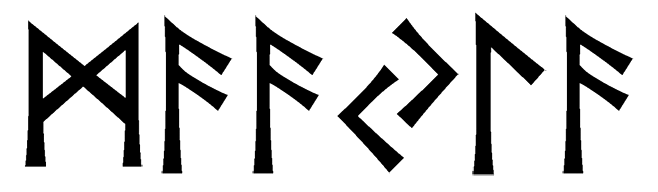 maayla - Напиши имя  MAAYLA рунами  - ᛗᚨᛚᚨ - Значение и характер имени  MAAYLA - 