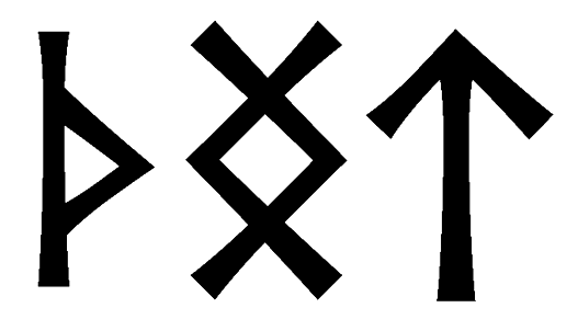 thngt - Напиши имя  THNGT рунами  - ᛏᚺᚾᚷᛏ - Значение и характер имени  THNGT - 