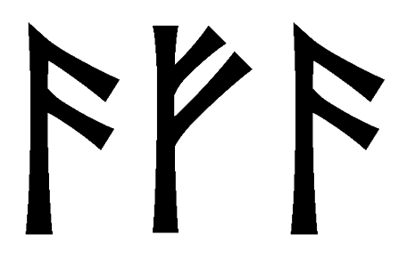 afa - Напиши имя  AFA рунами  - ᚠᚨ - Значение и характер имени  AFA - 