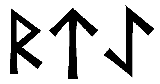 rtae - Напиши имя  RTAE рунами  - ᚱᛏᚨᛖ - Значение и характер имени  RTAE - 