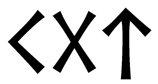 cgt - Напиши имя  CGT рунами  - ᚲᚷᛏ - Значение и характер имени  CGT - 