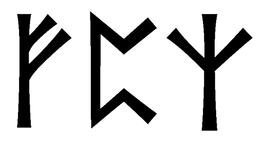 fpz - Напиши имя  FPZ рунами  - ᚠᛈᛉ - Значение и характер имени  FPZ - 