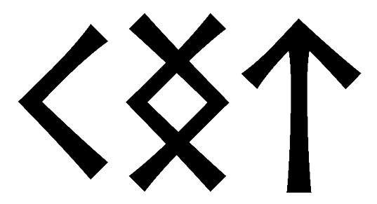 kngt - Напиши имя  KNGT рунами  - ᚲᚾᚷᛏ - Значение и характер имени  KNGT -