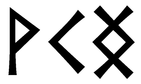 vcng - Напиши имя  VCNG рунами  - ᚲᚾᚷ - Значение и характер имени  VCNG -