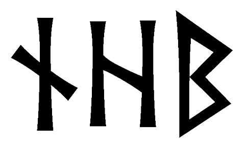 nhb - Напиши имя  NHB рунами  - ᚾᚺᛒ - Значение и характер имени  NHB - 