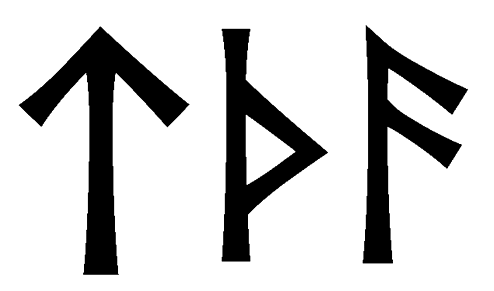 ttha - Напиши имя  TTHA рунами  - ᛏᛏᚺᚨ - Значение и характер имени  TTHA - 