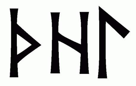 thhl - Напиши имя  THHL рунами  - ᛏᚺᚺᛚ - Значение и характер имени  THHL - 