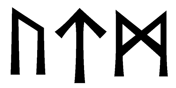 utm - Напиши имя  UTM рунами  - ᚢᛏᛗ - Значение и характер имени  UTM - 