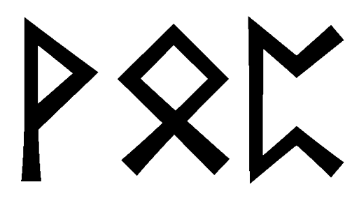 vop - Напиши имя  VOP рунами  - ᛟᛈ - Значение и характер имени  VOP -