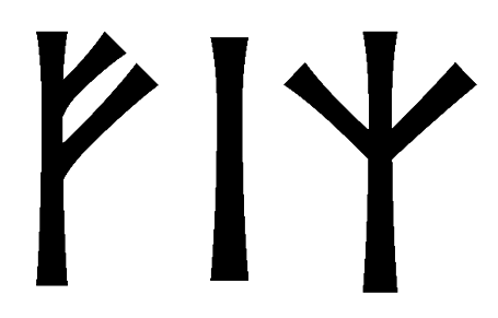 fiz - Напиши имя  FIZ рунами  - ᚠᛁᛉ - Значение и характер имени  FIZ - 