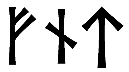 fnt - Напиши имя  FNT рунами  - ᚠᚾᛏ - Значение и характер имени  FNT - 