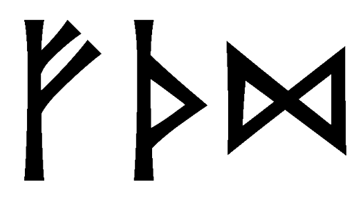 fthd - Напиши имя  FTHD рунами  - ᚠᛏᚺᛞ - Значение и характер имени  FTHD - 