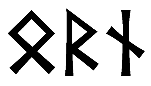 orn - Напиши имя ORN рунами - ᛟᚱᚾ - Значение и характер имени ORN -