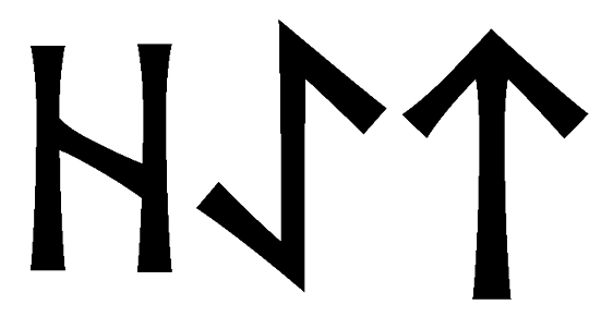 haet - Напиши имя  HAET рунами  - ᚺᚨᛖᛏ - Значение и характер имени  HAET - 