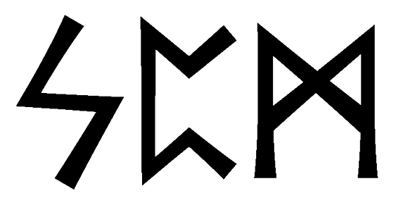 spm - Напиши имя SPM рунами - ᛋᛈᛗ - Значение и характер имени SPM -