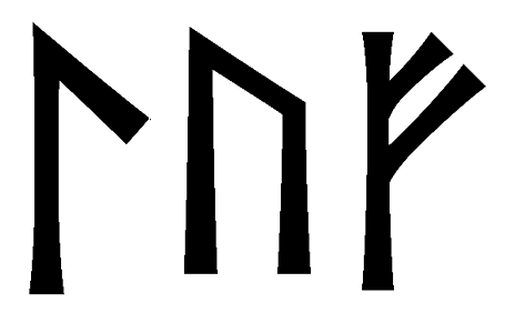 luf - Напиши имя  LUF рунами  - ᛚᚢᚠ - Значение и характер имени  LUF - 