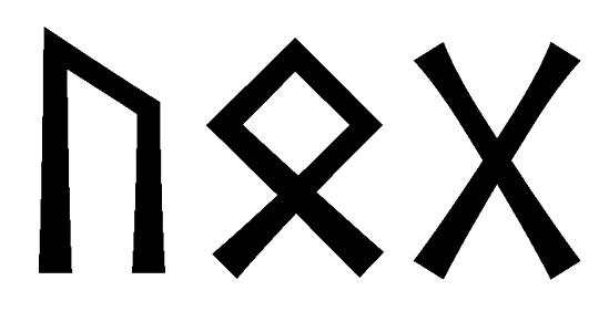 uog - Напиши имя  UOG рунами  - ᚢᛟᚷ - Значение и характер имени  UOG - 