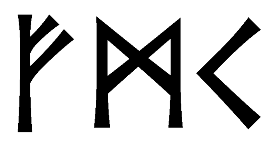 fmk - Напиши имя  FMK рунами  - ᚠᛗᚲ - Значение и характер имени  FMK - 