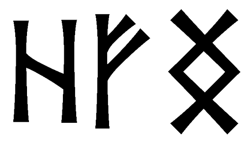 hfng - Напиши имя  HFNG рунами  - ᚺᚠᚾᚷ - Значение и характер имени  HFNG - 