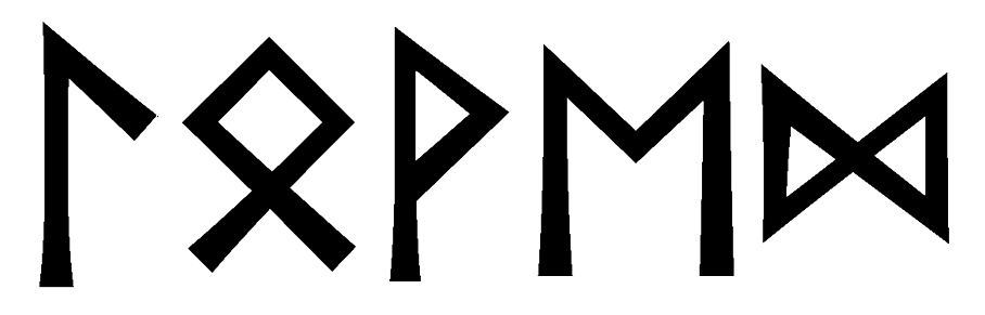 loved - Напиши имя  LOVED рунами  - ᛚᛟᛖᛞ - Значение и характер имени  LOVED - 