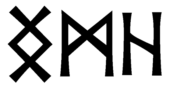 ngmh - Напиши имя  NGMH рунами  - ᚾᚷᛗᚺ - Значение и характер имени  NGMH - 