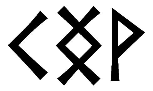 kngv - Напиши имя  KNGV рунами  - ᚲᚾᚷ - Значение и характер имени  KNGV -