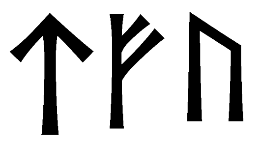tfu - Напиши имя TFU рунами - ᛏᚠᚢ - Значение и характер имени TFU -
