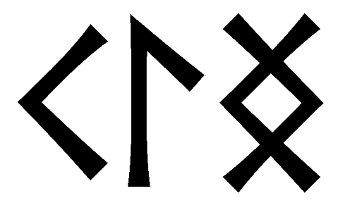 klng - Напиши имя  KLNG рунами  - ᚲᛚᚾᚷ - Значение и характер имени  KLNG - 