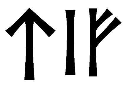tif - Напиши имя  TIF рунами  - ᛏᛁᚠ - Значение и характер имени  TIF - 