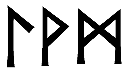 lvm - Напиши имя  LVM рунами  - ᛚᛗ - Значение и характер имени  LVM - 