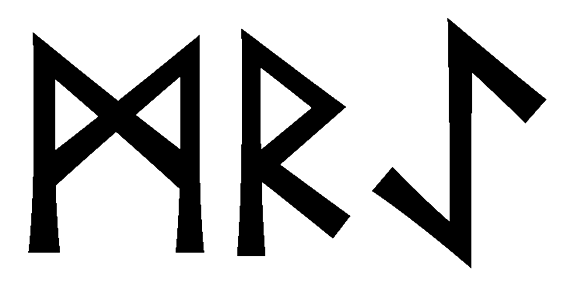 mrae - Напиши имя  MRAE рунами  - ᛗᚱᚨᛖ - Значение и характер имени  MRAE - 