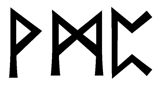 vmp - Напиши имя  VMP рунами  - ᛗᛈ - Значение и характер имени  VMP -