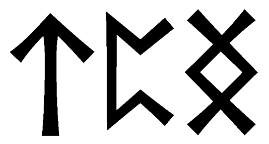 tpng - Напиши имя  TPNG рунами  - ᛏᛈᚾᚷ - Значение и характер имени  TPNG -