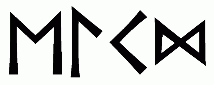 elkd - Напиши имя  ELKD рунами  - ᛖᛚᚲᛞ - Значение и характер имени  ELKD - 