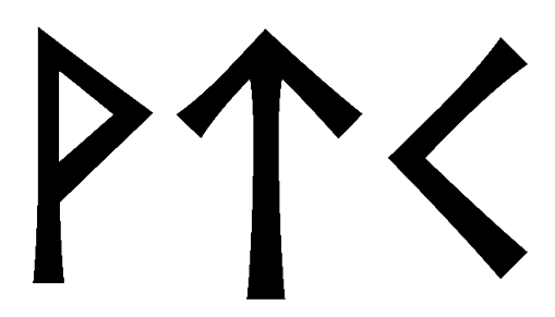vtk - Напиши имя  VTK рунами  - ᛏᚲ - Значение и характер имени  VTK - 