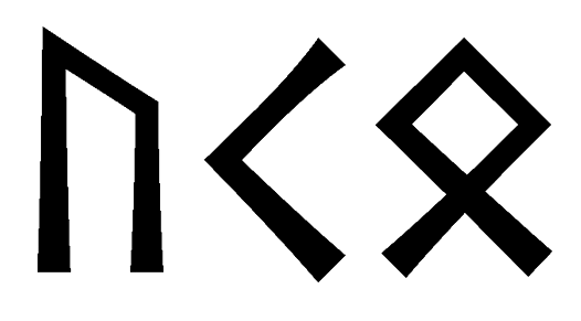 uko - Напиши имя UKO рунами - ᚢᚲᛟ - Значение и характер имени UKO -