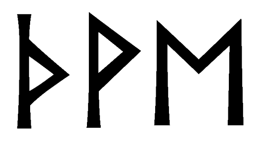 thve - Напиши имя  THVE рунами  - ᛏᚺᛖ - Значение и характер имени  THVE - 