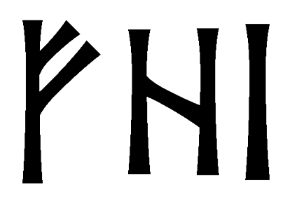 fhi - Напиши имя  FHI рунами  - ᚠᚺᛁ - Значение и характер имени  FHI - 