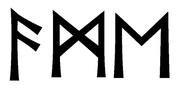 ame - Напиши имя  AME рунами  - ᚨᛗᛖ - Значение и характер имени  AME - 