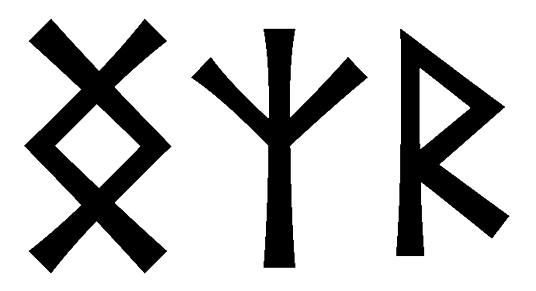 ngzr - Напиши имя  NGZR рунами  - ᚾᚷᛉᚱ - Значение и характер имени  NGZR - 