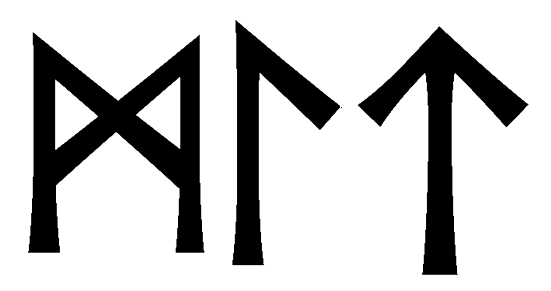 mlt - Напиши имя MLT рунами - ᛗᛚᛏ - Значение и характер имени MLT -
