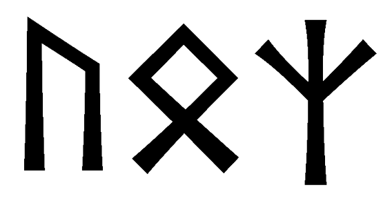 uoz - Напиши имя  UOZ рунами  - ᚢᛟᛉ - Значение и характер имени  UOZ - 