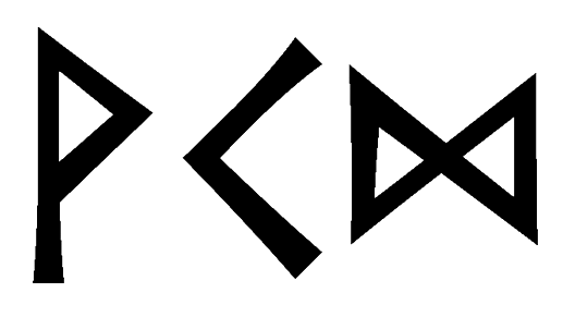 vkd - Напиши имя  VKD рунами  - ᚲᛞ - Значение и характер имени  VKD - 