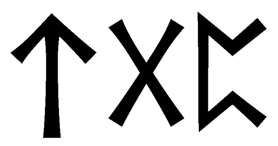 tgp - Напиши имя  TGP рунами  - ᛏᚷᛈ - Значение и характер имени  TGP - 