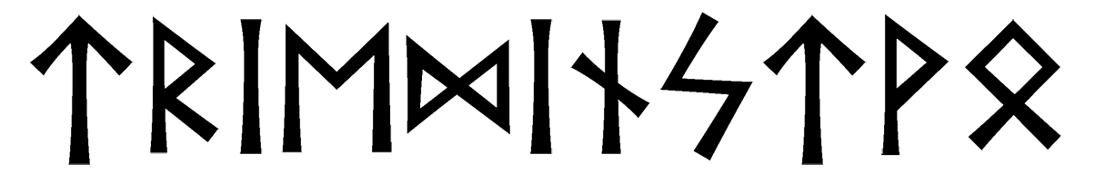 triedinstvo - Напиши имя  ТРИЕДИНСТВО рунами  - ᛏᚱᛁᛖᛞᛁᚾᛋᛏᚹᛟ - Значение и характер имени  ТРИЕДИНСТВО - 