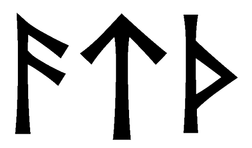 atth - Напиши имя  ATTH рунами  - ᛏᚦ - Значение и характер имени  ATTH - 